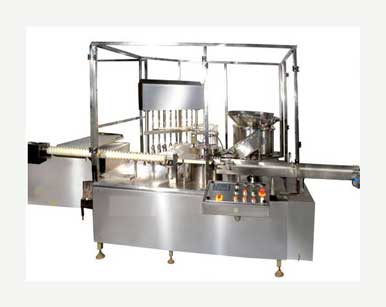 Vial Filling And Stoppering Machine 